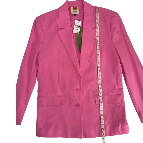 New NWT Farm Rio Pink Blazer Size Small - Picture 5 of 13